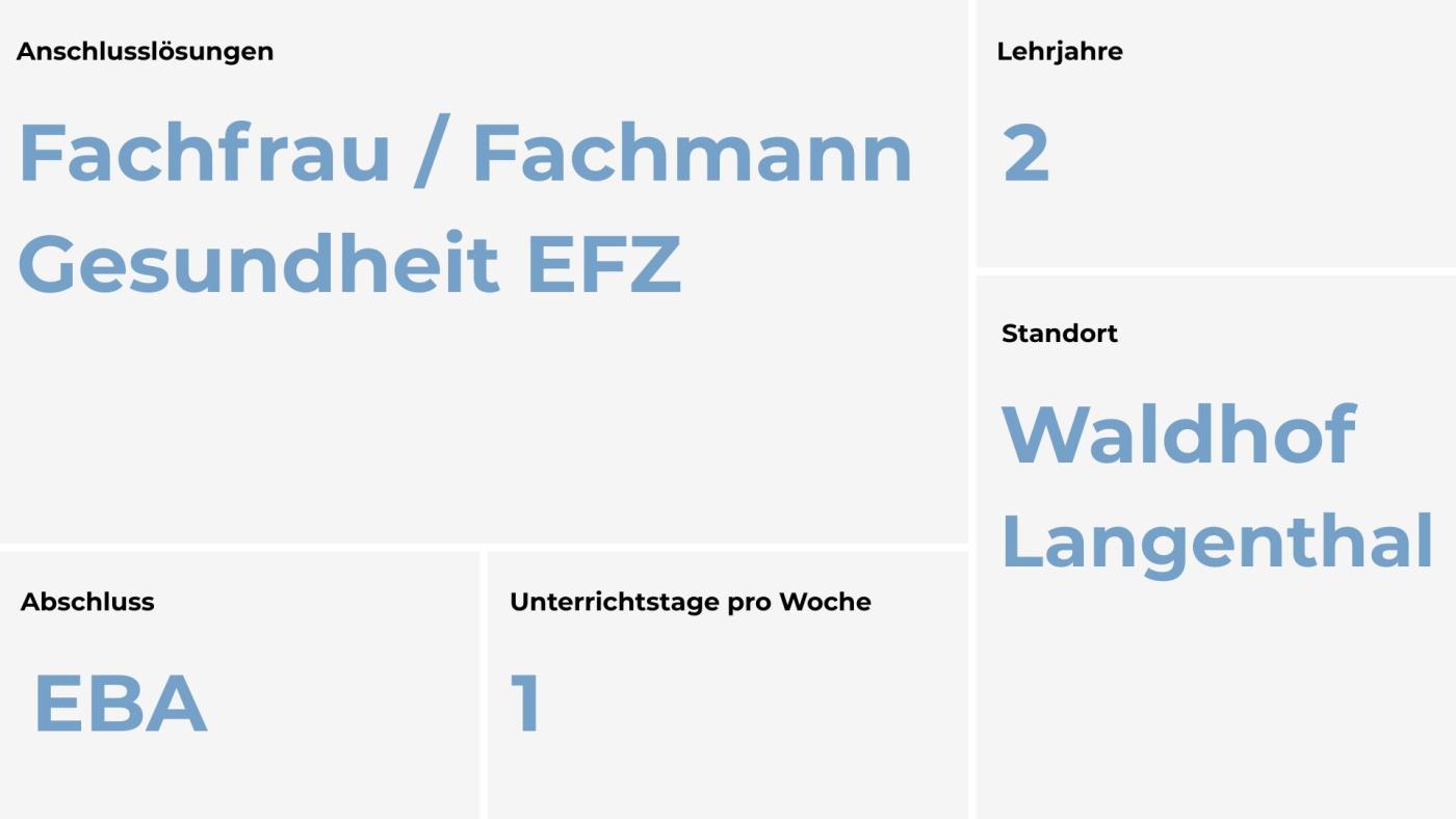 Assistent/in Gesundheit Soziales EBA