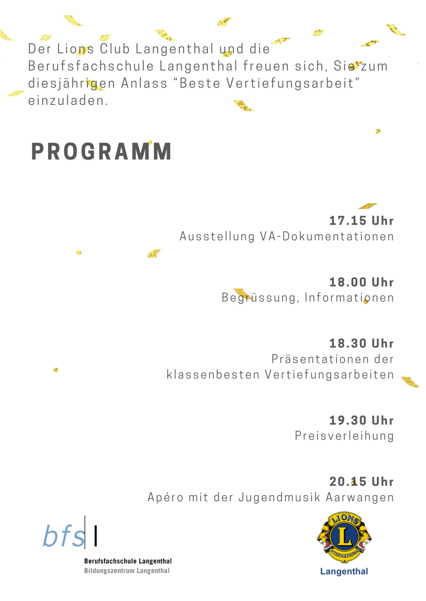 Preisverleihung Beste Vertiefungsarbeit